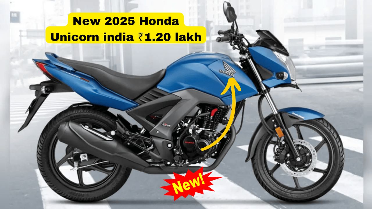 New 2025 Honda Unicorn Powerful features and price starting at ₹ 1.20 lakh